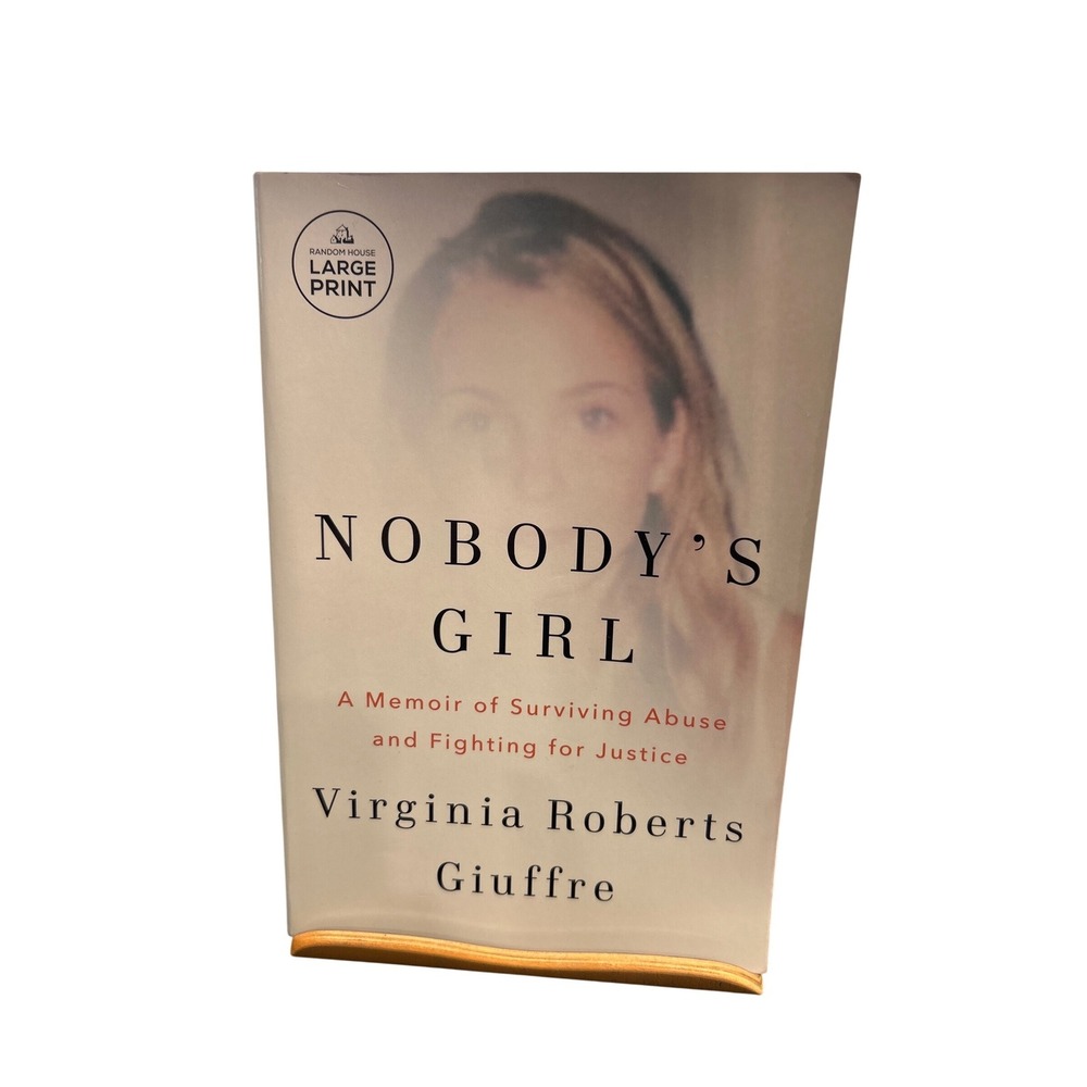 Nobody's Girl Virginia Roberts Giuffre Large Print Memoir Jeffrey Epstein Case